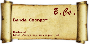 Banda Csongor névjegykártya